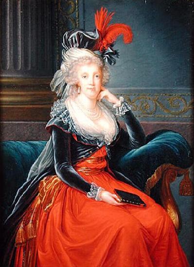 elisabeth vigee-lebrun Portrait of Maria Carolina of Austria oil painting picture